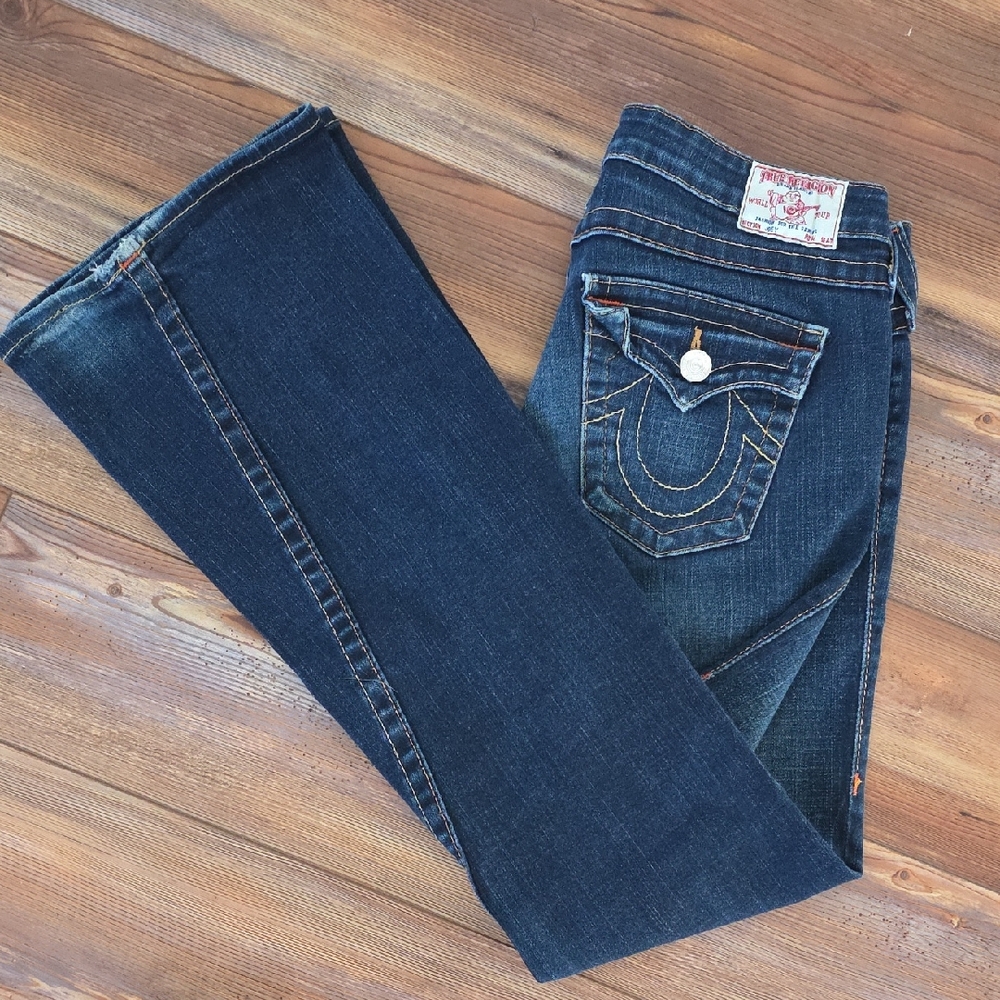 True Religion Dark Blue Flare Jeans